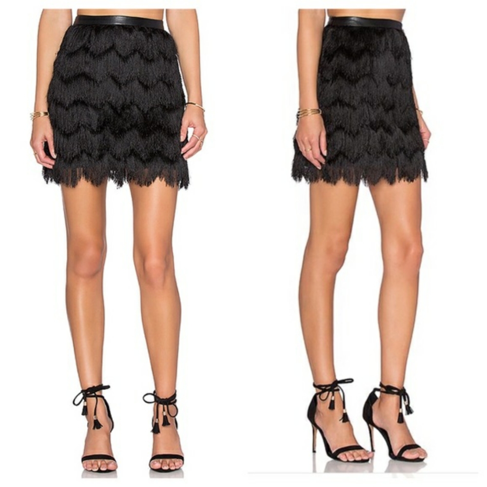 Sam Edelman Fringe Skirt sz 10